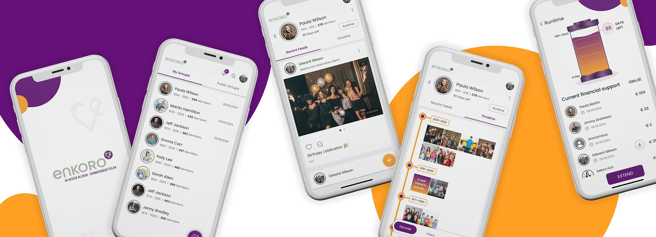 ENKORO App: Platform for sharing memories of the deceased - Now available in App Stores!